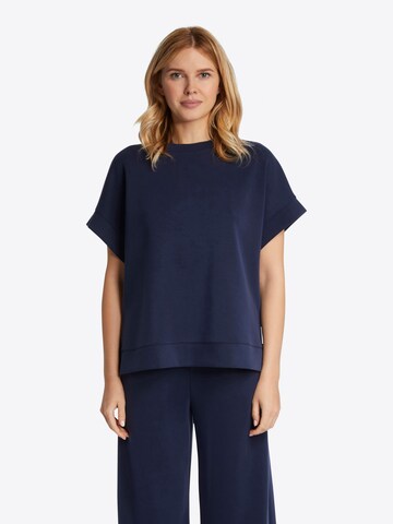 Sweat-shirt Rich & Royal en bleu : devant