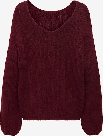 JDY Neulepaita 'JDYDinea' värissä punainen: etupuoli