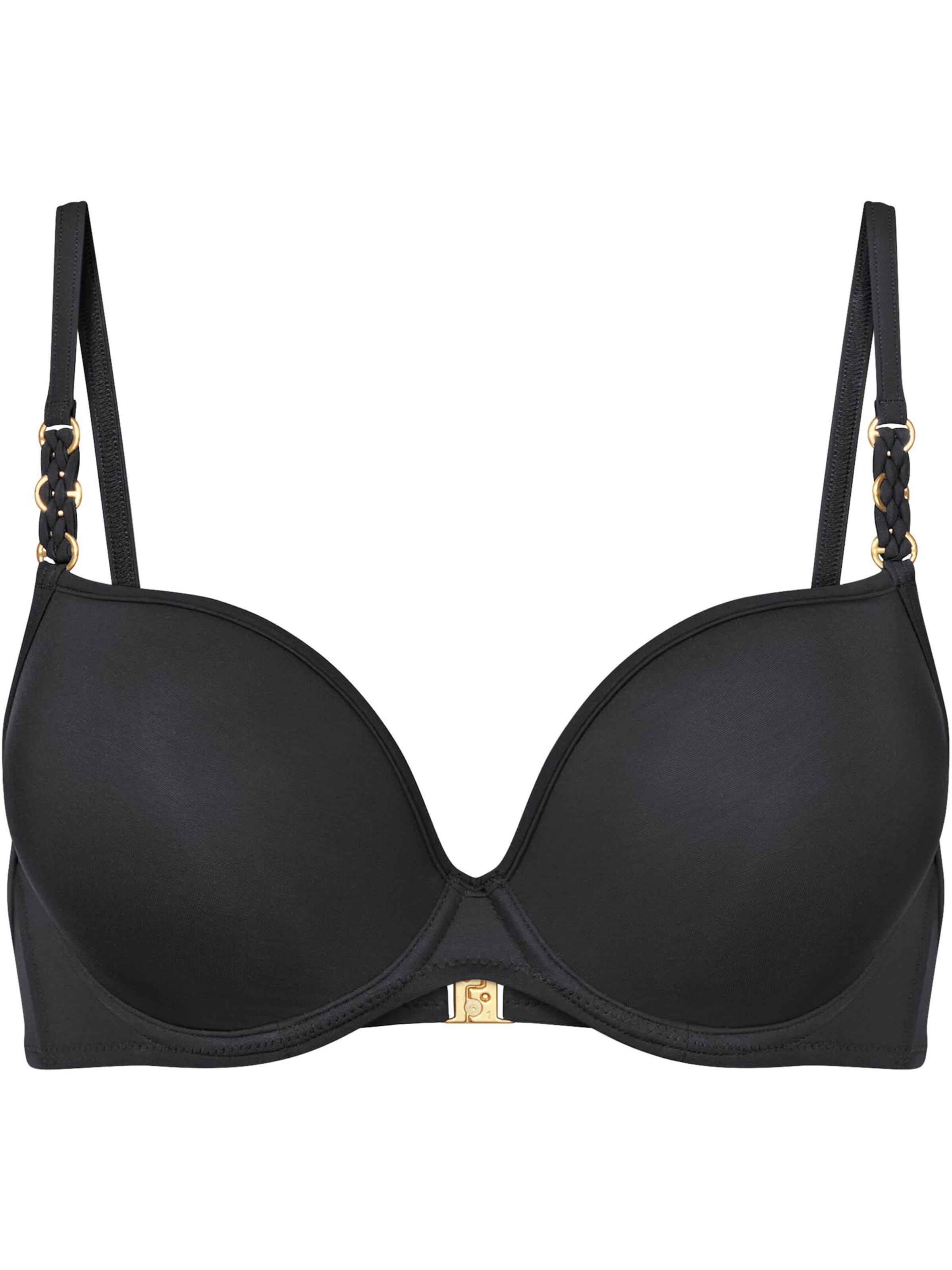 TRIUMPH Bikini Top ' Summer Twist ' in Black: front