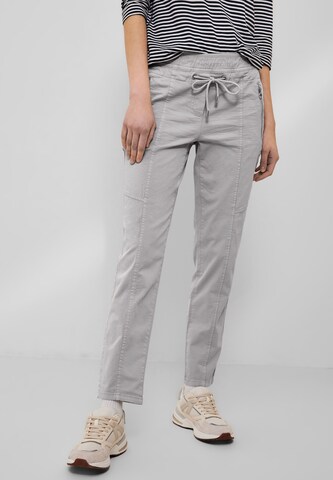 CECIL Slim fit Pants in Grey: front