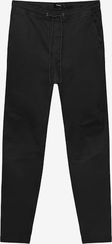Pantaloni de la Pull&Bear pe negru: față