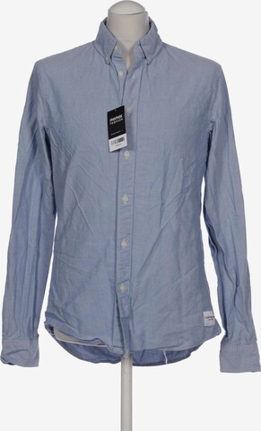 Calvin Klein Jeans Button Up Shirt in M in Blue: front
