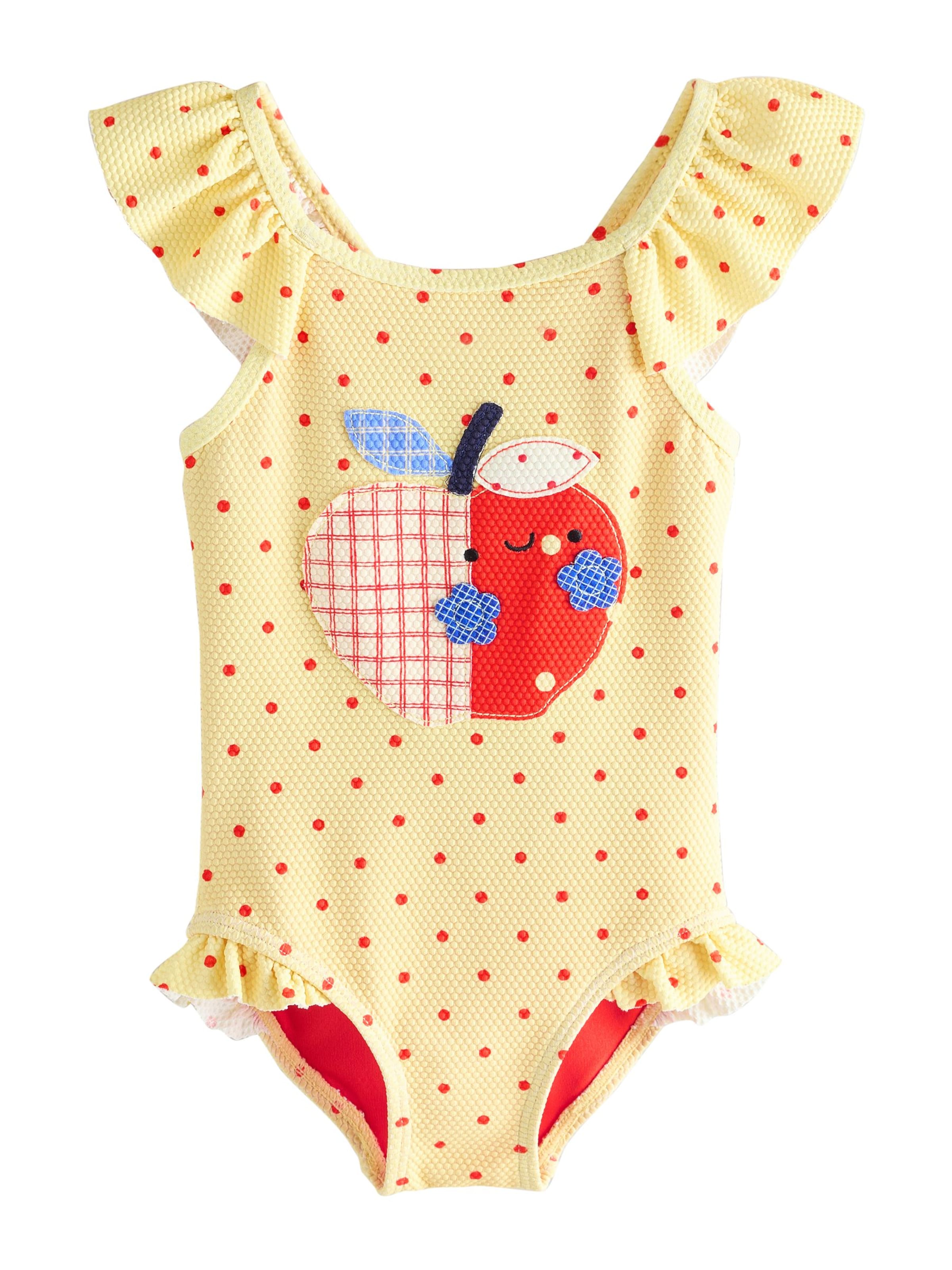 Next Ολόσωμο μαγιό σε μπλε ουρανού / ανοικτό κίτρινο / κόκκινο / λευκό, Άποψη προϊόντος