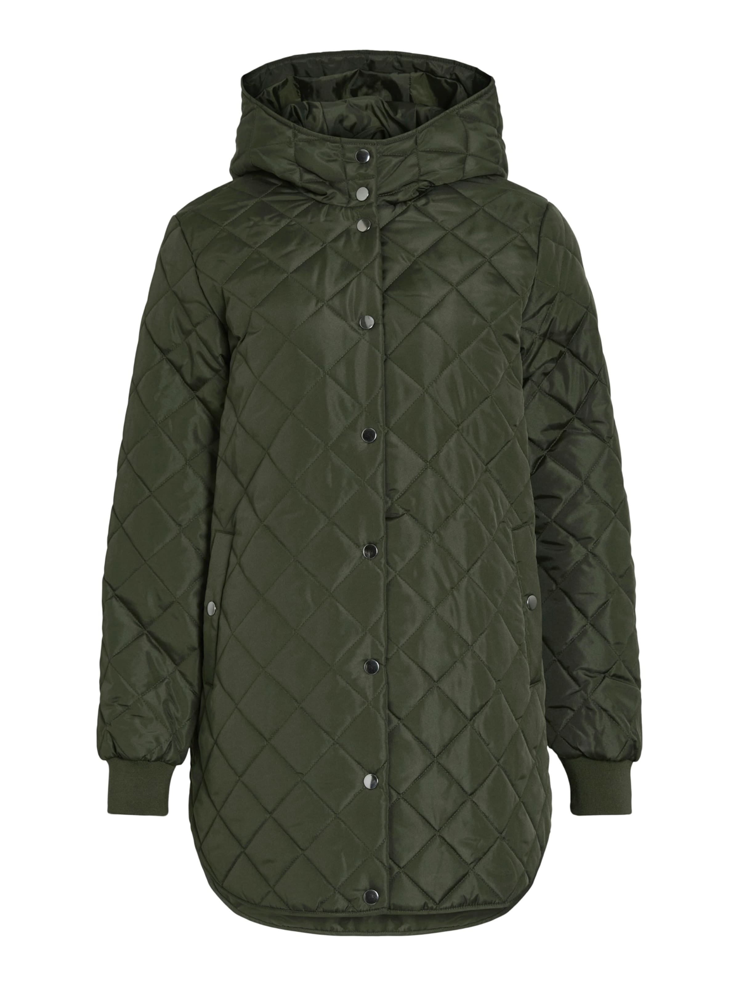 VILA - Abrigo de entretiempo en verde: frente