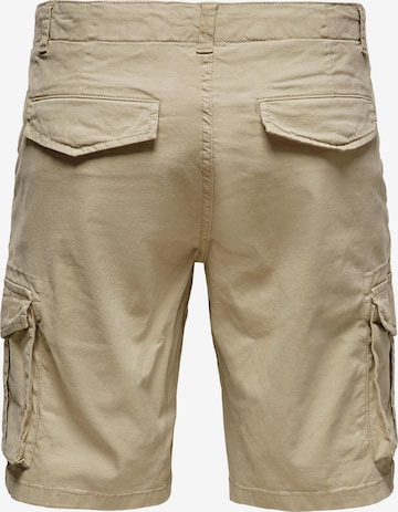 Only & Sons Regular Cargo Pants 'Mike' in Beige