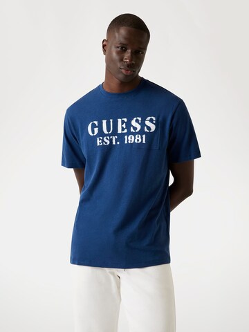 GUESS Shirt in Blue: front