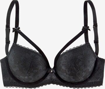 Invisible Soutien-gorge PETITE FLEUR GOLD en noir : devant