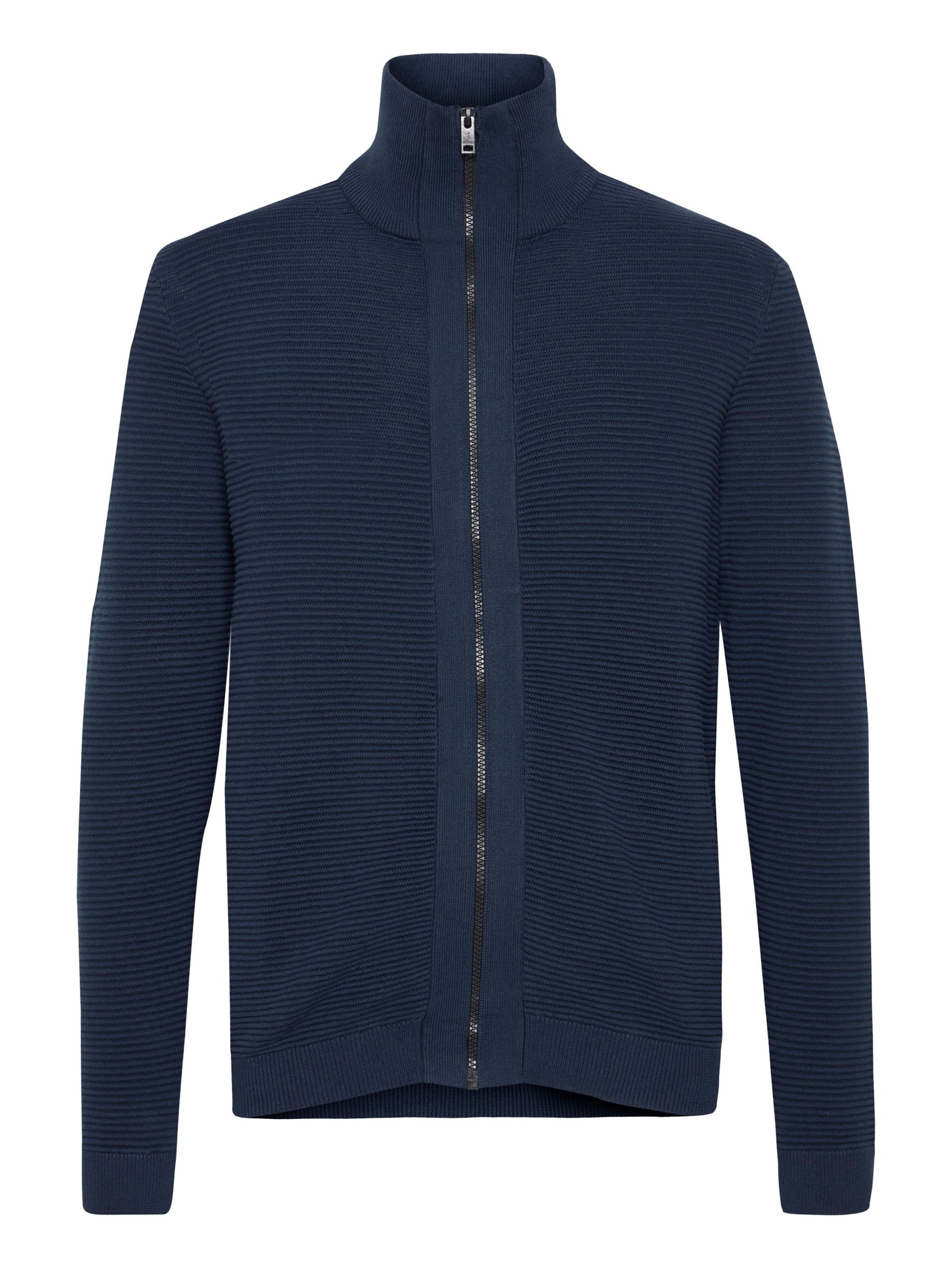 Vestes en maille !Solid en bleu : devant