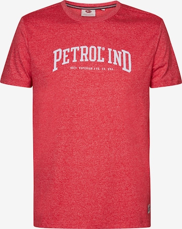 T-Shirt Petrol Industries en rouge : devant