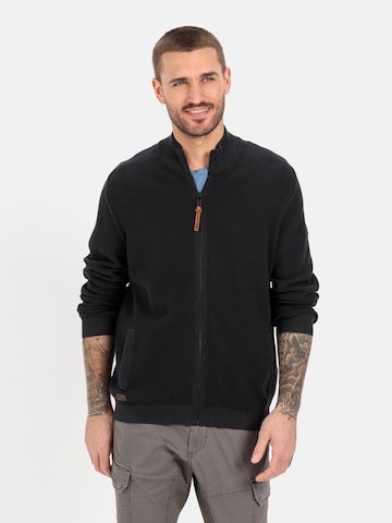 CAMEL ACTIVE Knit Cardigan in Black: front