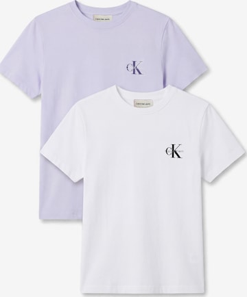 Calvin Klein Jeans T-Shirt in Lila: Vorderseite
