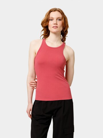 Les Lunes Top 'RYLIEE Rib' in Roze: voorkant
