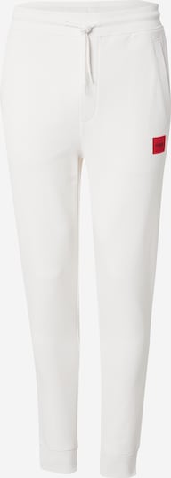 HUGO Pantalon 'Doak' en rouge / blanc, Vue avec produit