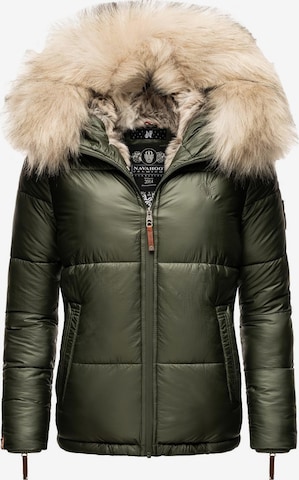 NAVAHOO Winter Jacket 'Tikunaa' in Green: front