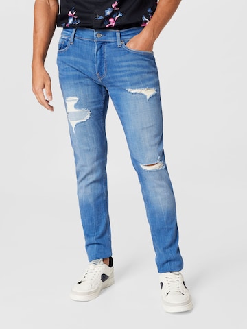 HOLLISTER Skinny Jeans in Blue: front