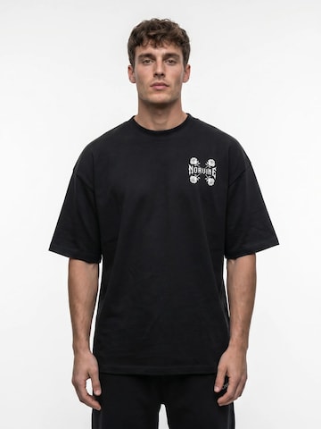 Norvine Shirt 'Norvine Shirt Rosebound' in Black: front