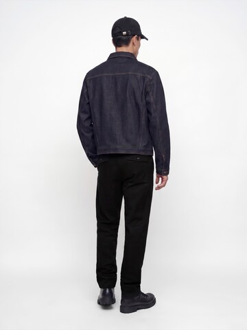 JACK & JONES Wide leg Veckad byxa 'JPSTBILL FREDERIKSBERG' i svart