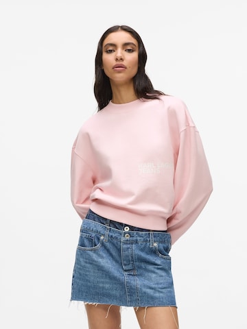 KARL LAGERFELD JEANS Свитшот в Ярко-розовый: спереди