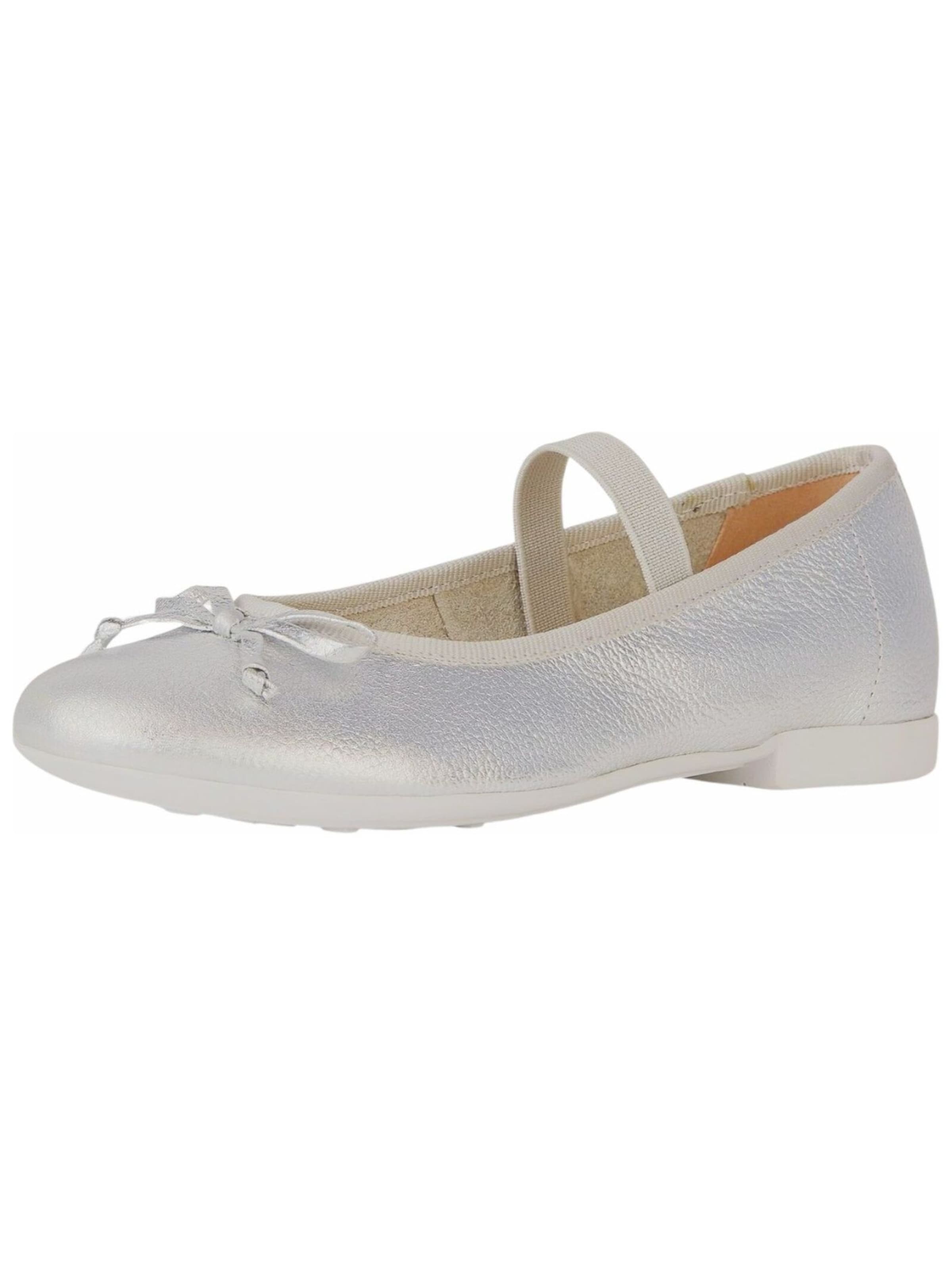 GEOX Ballet Flats in Silver: front