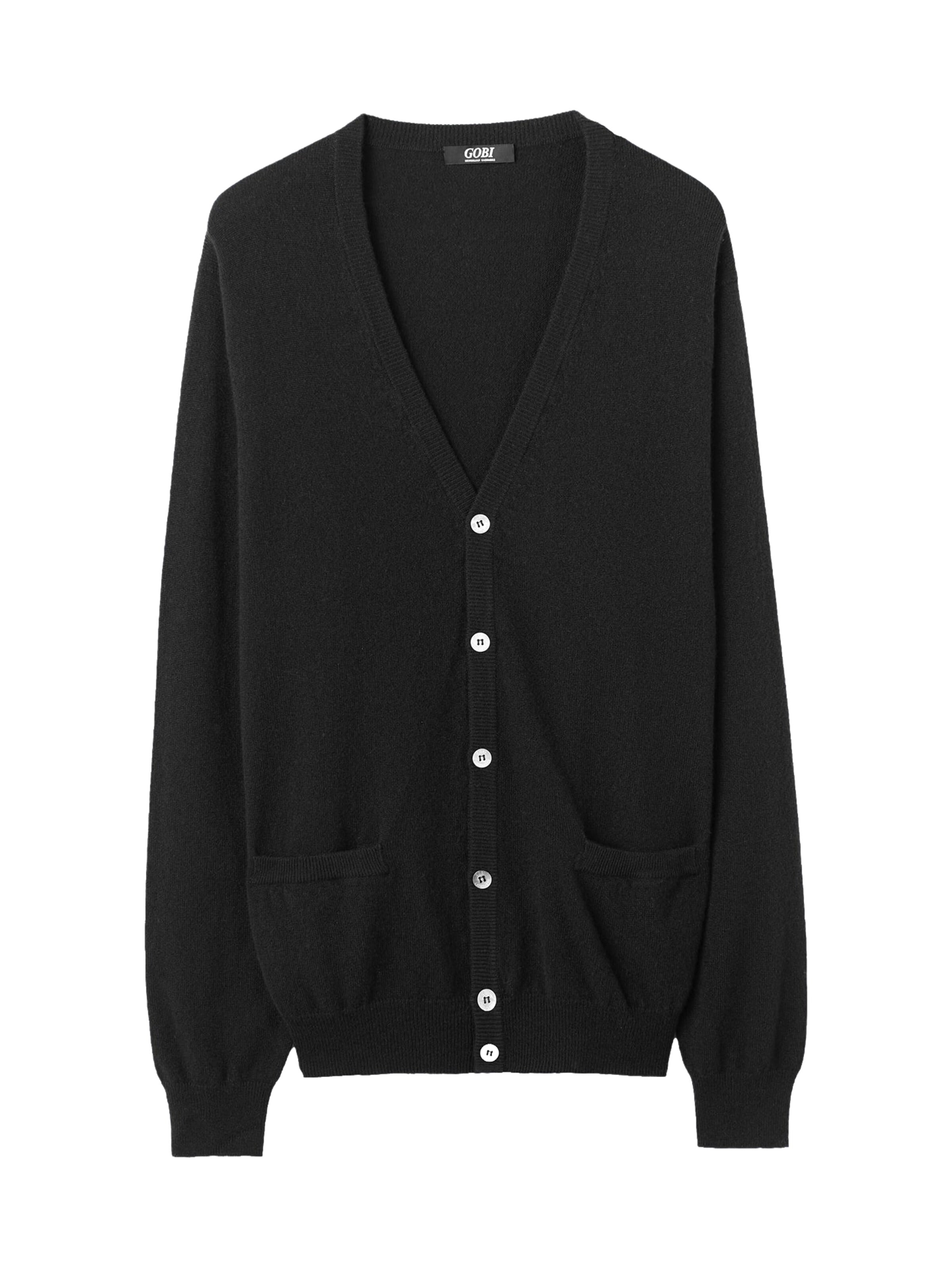 Vestes en maille GOBI Cashmere en noir : devant