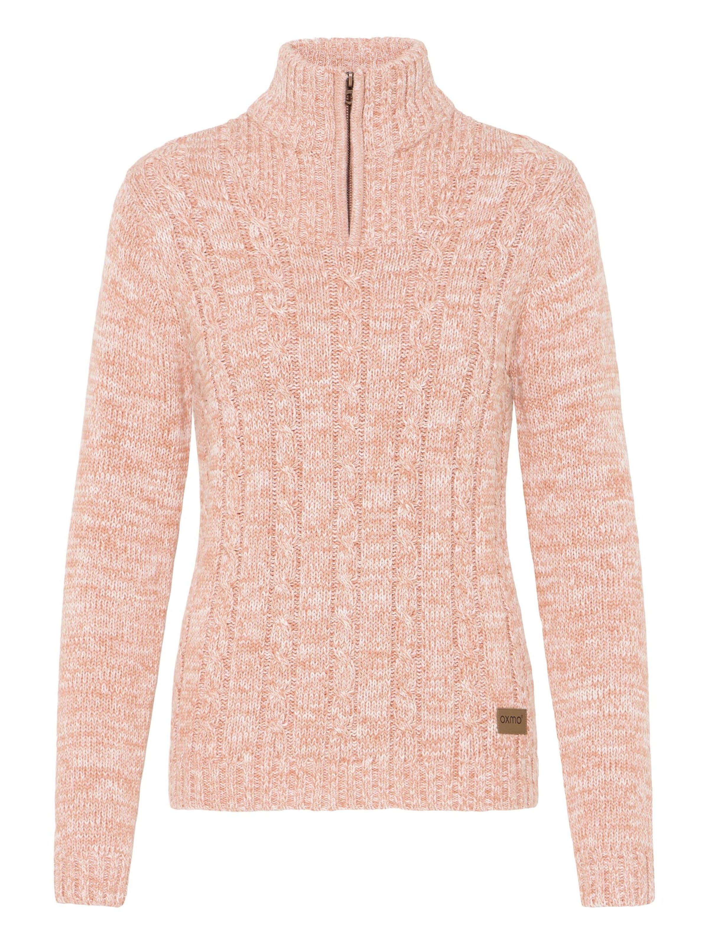 Oxmo Sweater ' OXPHEPE ' in Pink: front