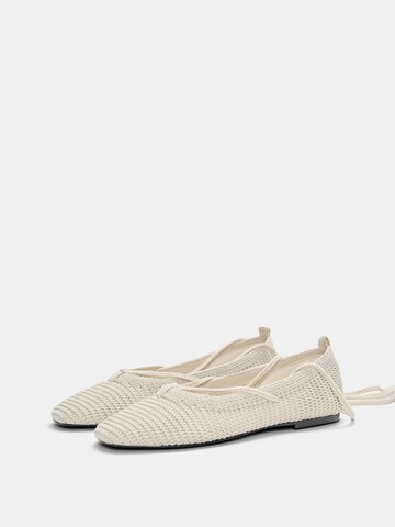 Ballerines à lanières Pull&Bear en beige