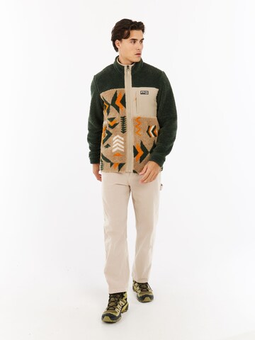 PROTEST Fleece Jacket 'PRTDon' in Green