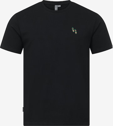 melns Ragwear T-Krekls: no priekšpuses