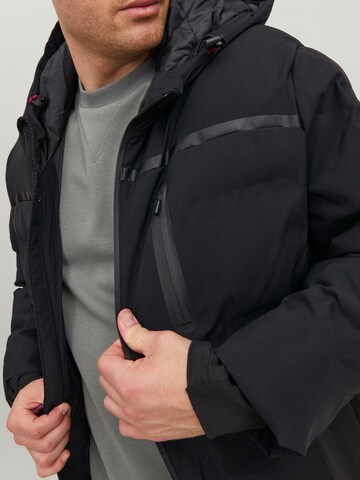 JACK & JONES Winterjacke in Schwarz