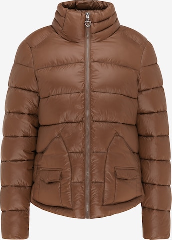 MYMO Winter Jacket in Brown: front