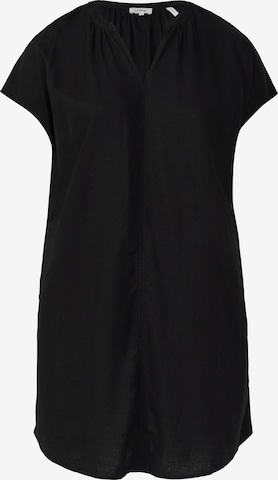 s.Oliver Red Label Plus Blousejurk in Zwart: voorkant