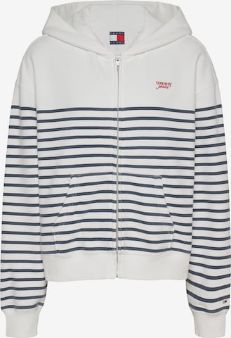 Tommy Jeans Collegetakki värissä valkoinen: etupuoli