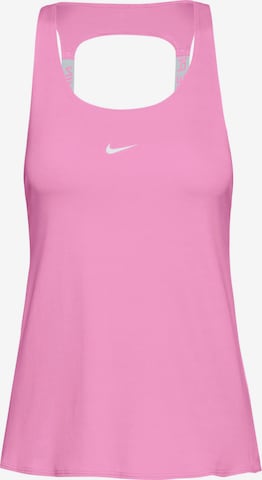 NIKE Sports Top 'NP DF' in Pink: front