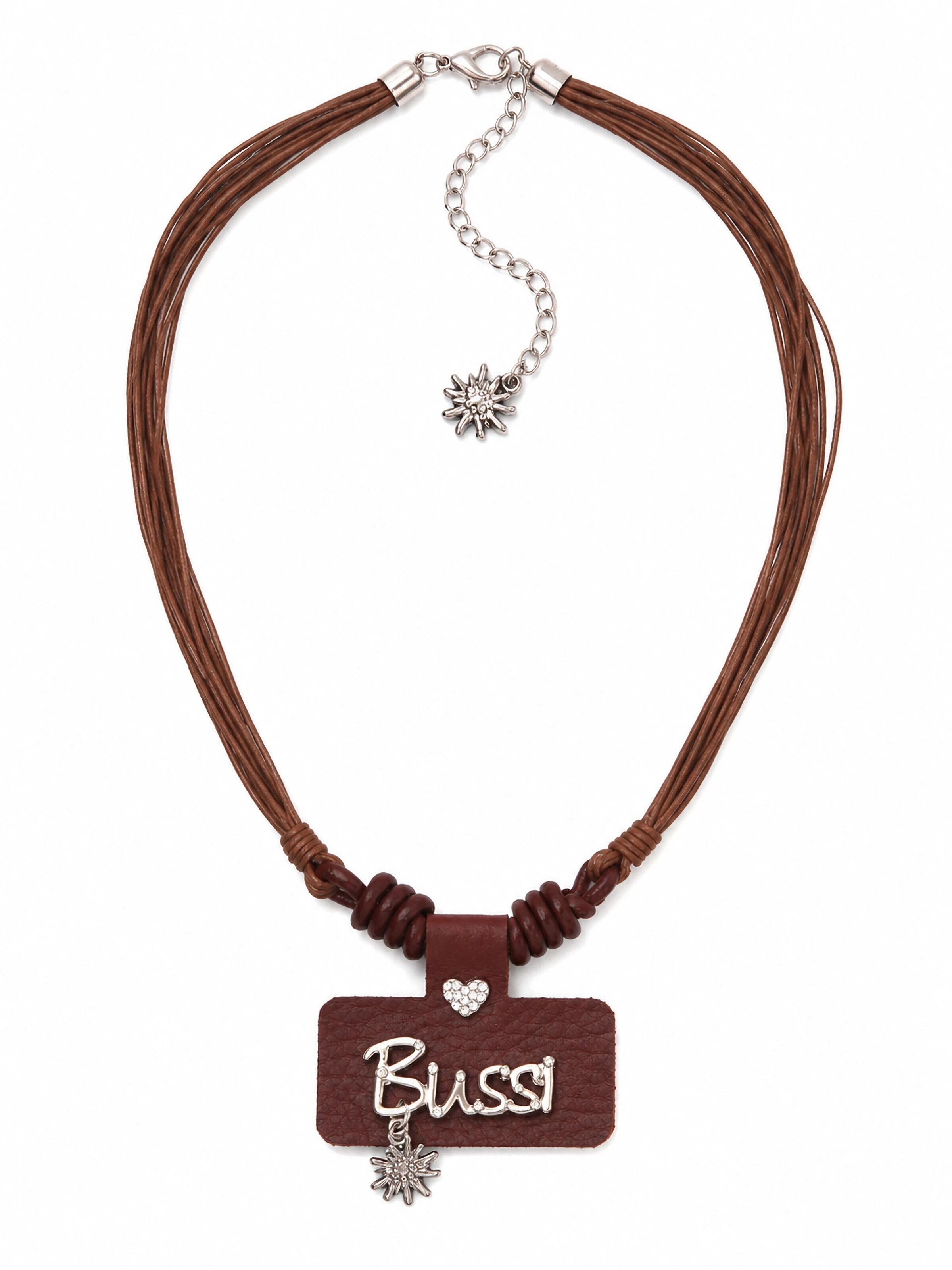 Allgäu Rebell Necklace 'Bussi' in Brown