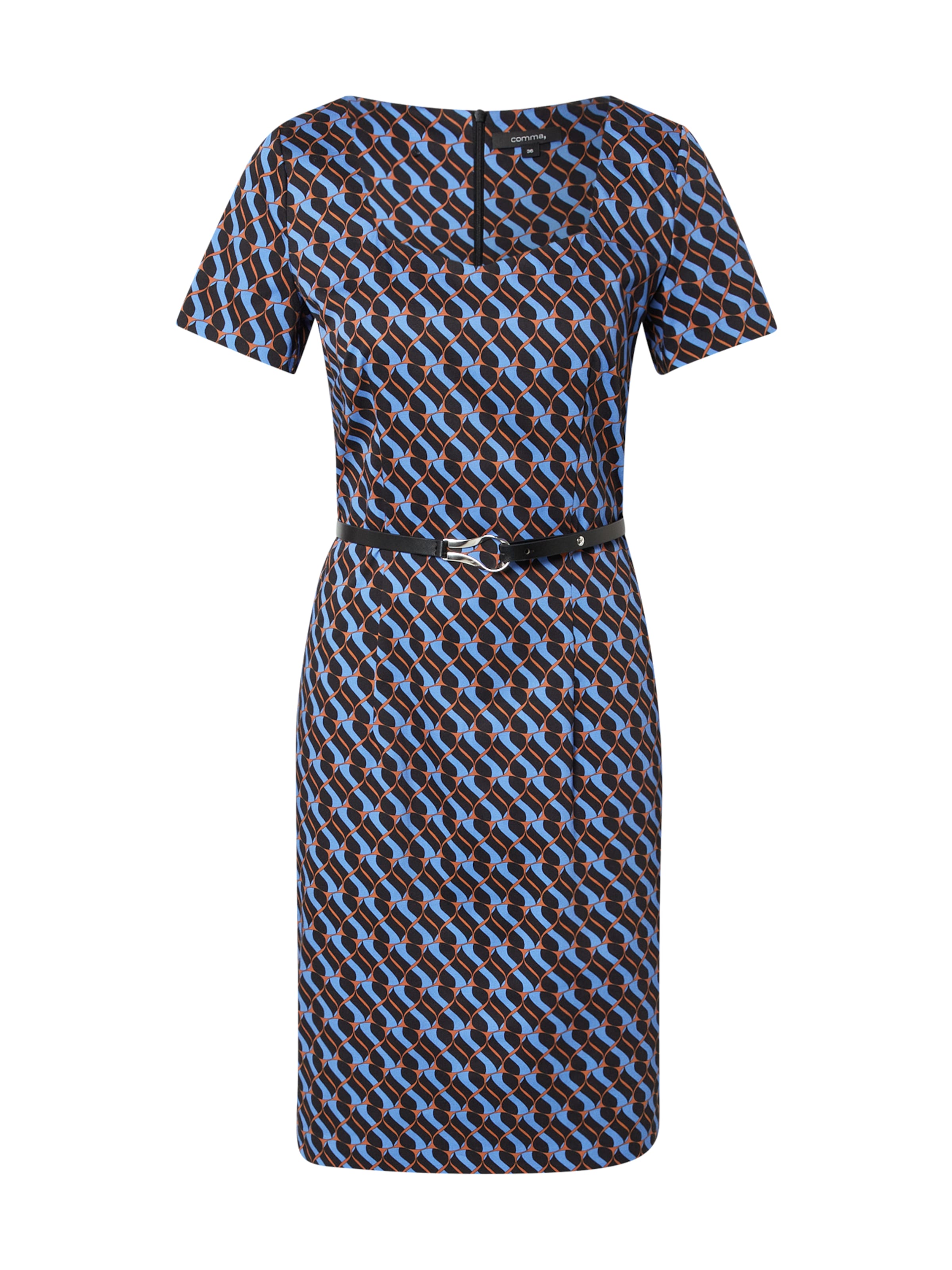 COMMA Kleid in Blau: Vorderseite