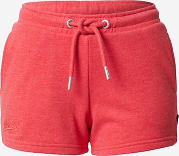 Superdry Trousers in Red: front
