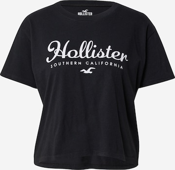 T-shirt HOLLISTER en noir : devant