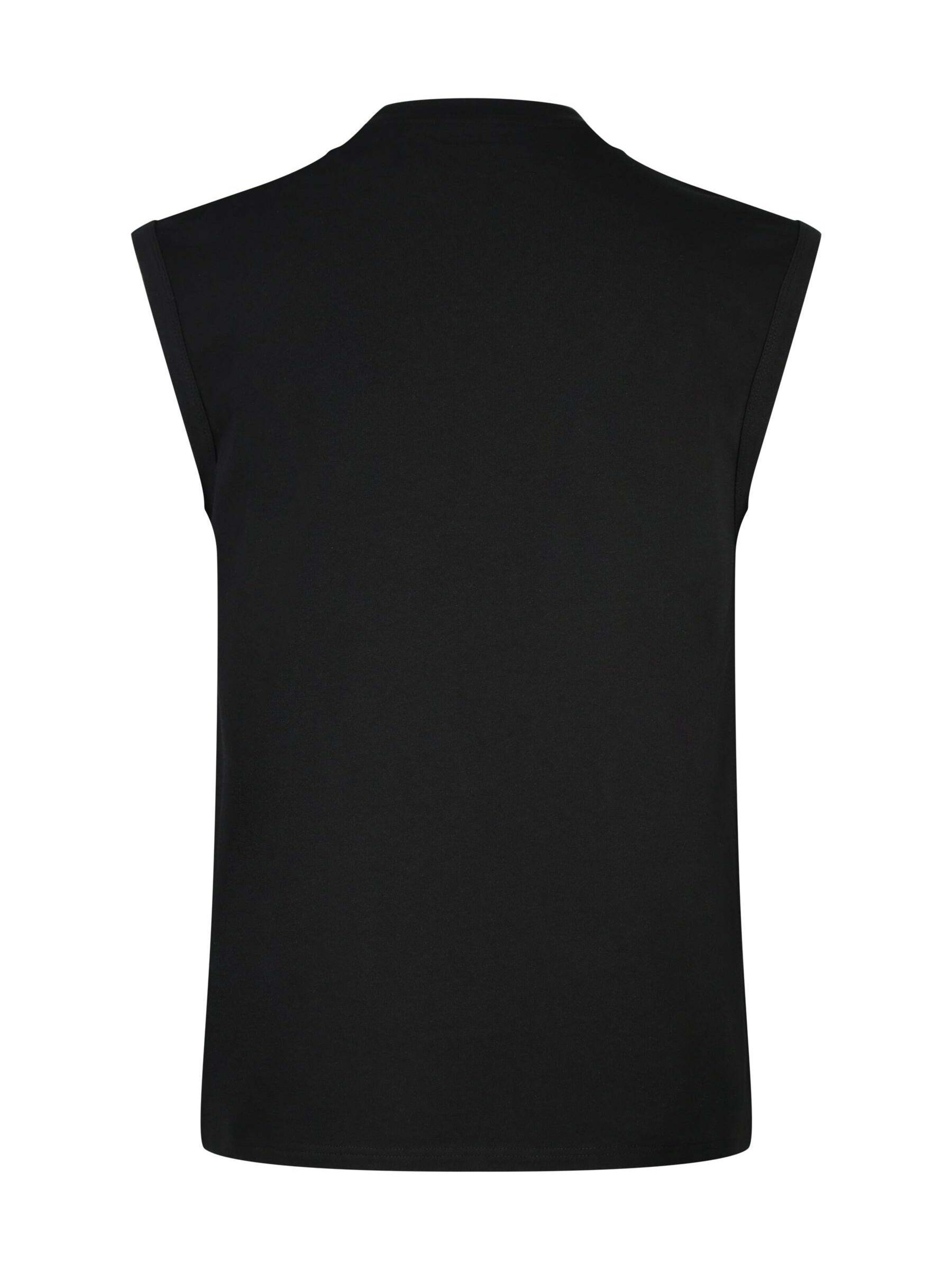 SikSilk Shirt 'Sleeveless' in Zwart