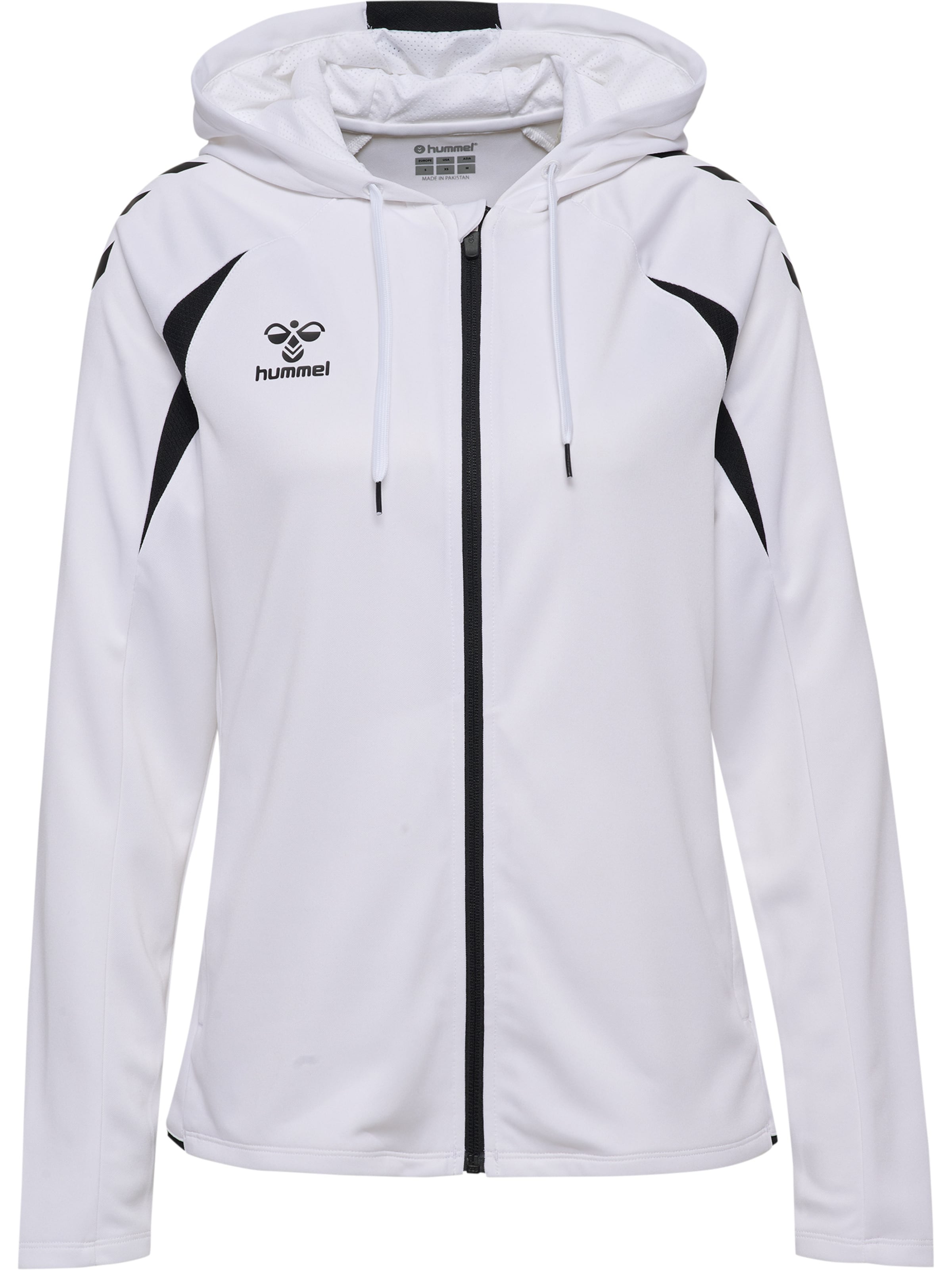 Hummel Sportief sweatvest in XXL in de kleur Zwart / Wit, Productweergave
