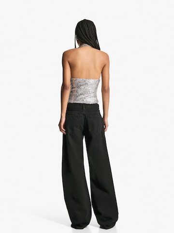 Top di Bershka in argento