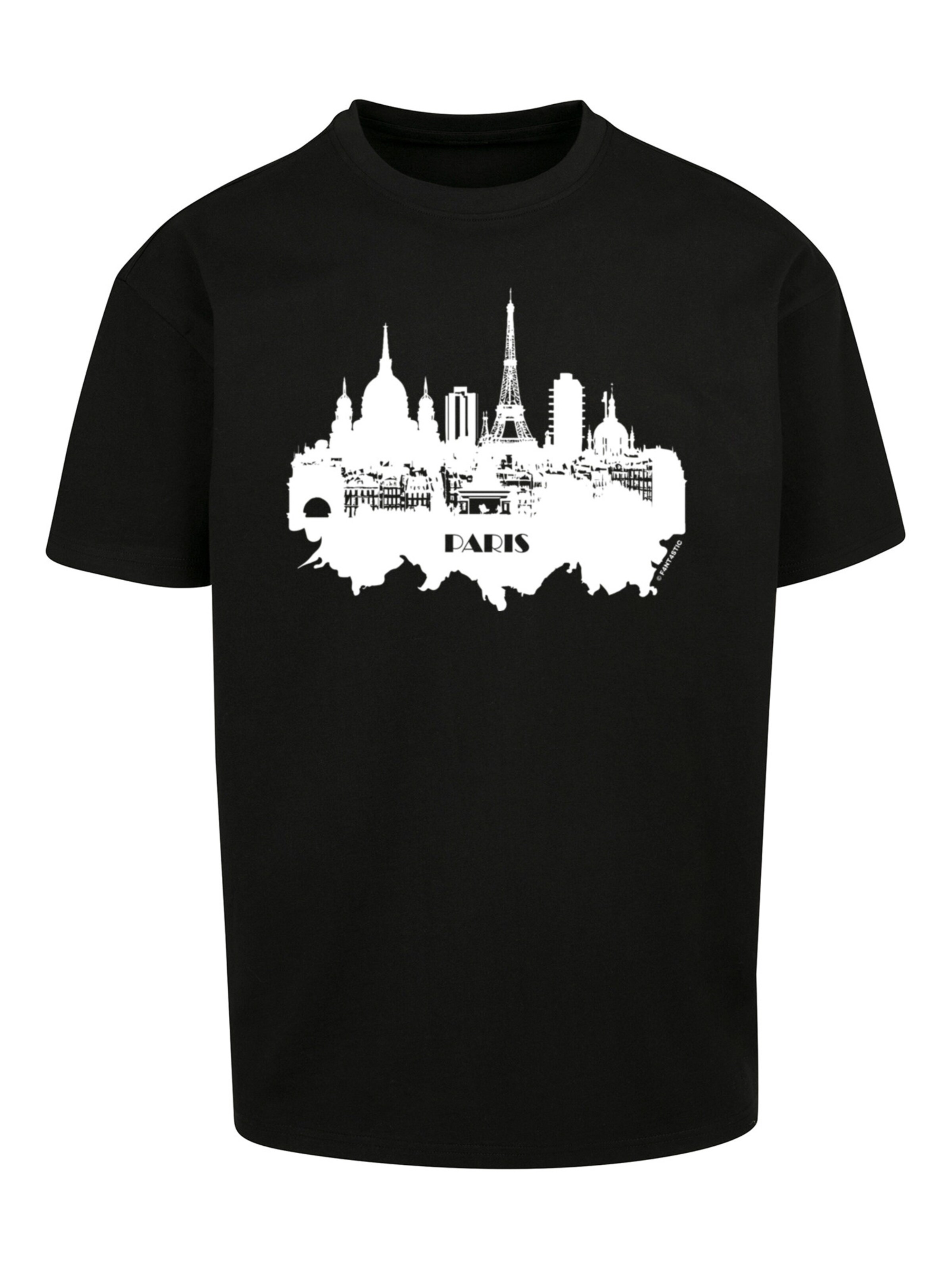 F4NT4STIC T-Shirt 'Cities' in Schwarz: Vorderseite