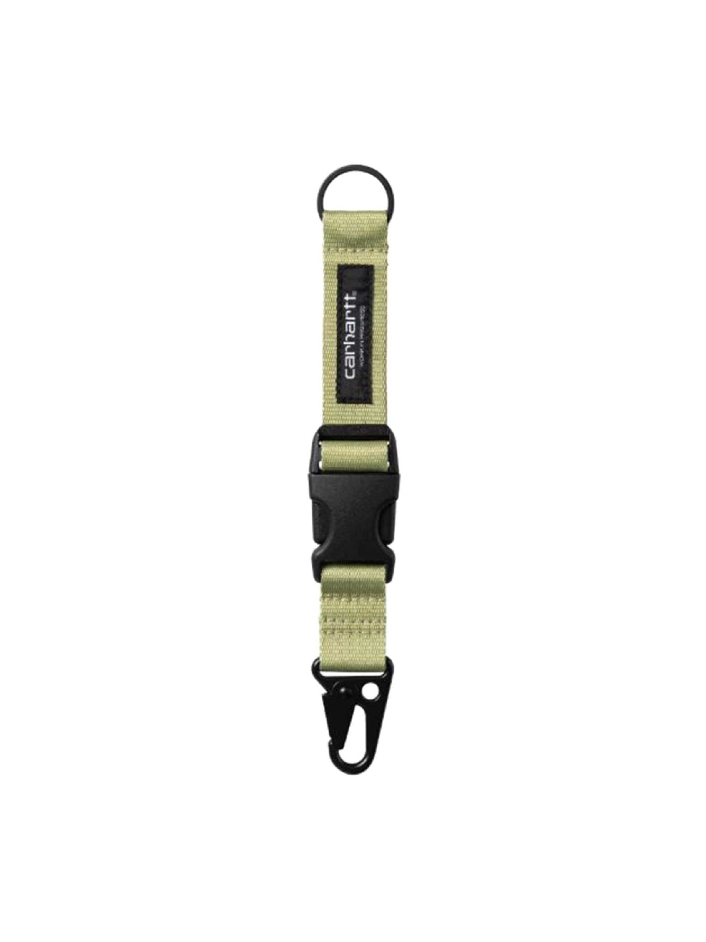 Carhartt WIP Nøglering 'Click Keyholder Gentle Green' i grøn: forside