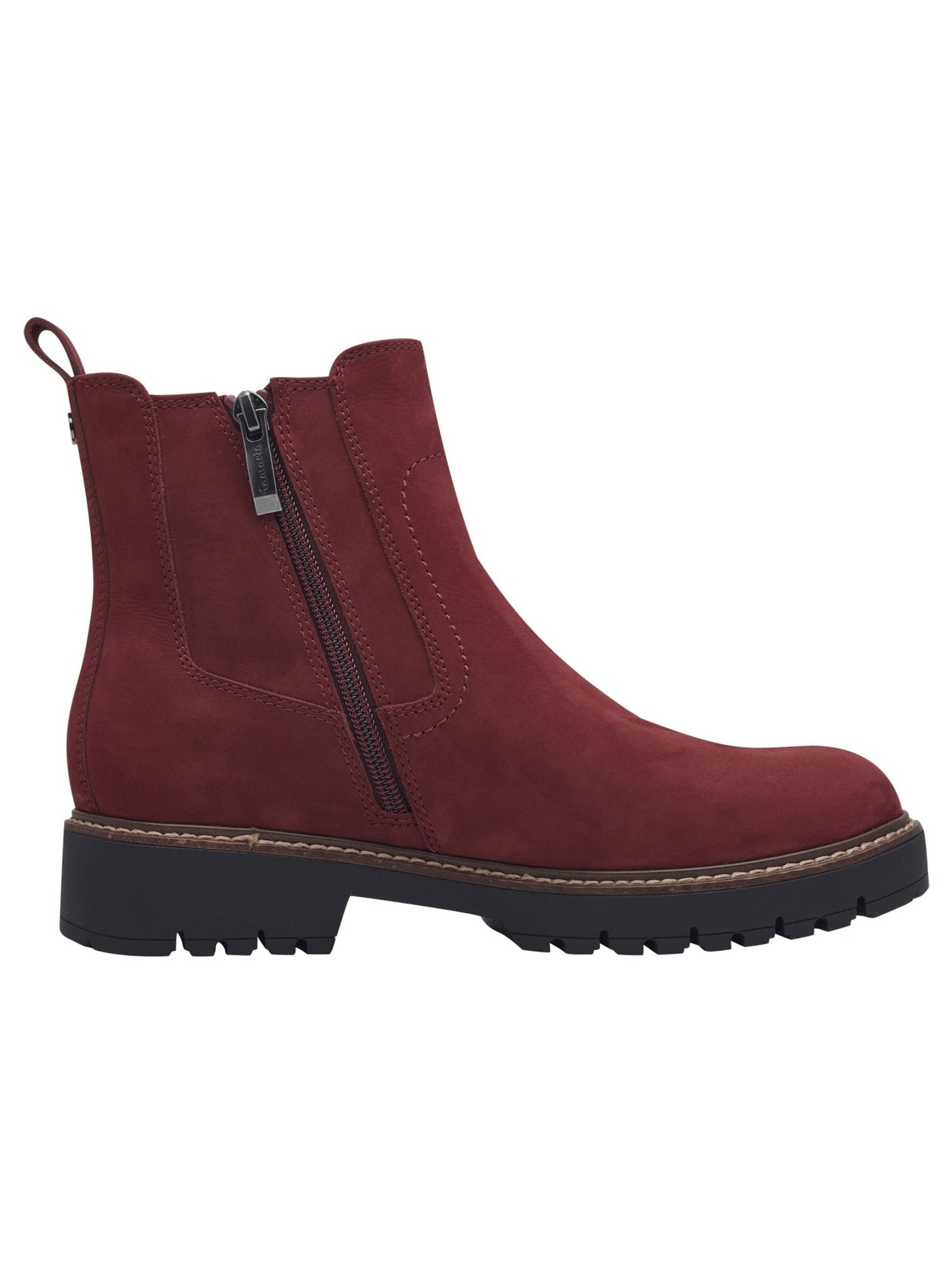Bottines Tamaris en rouge