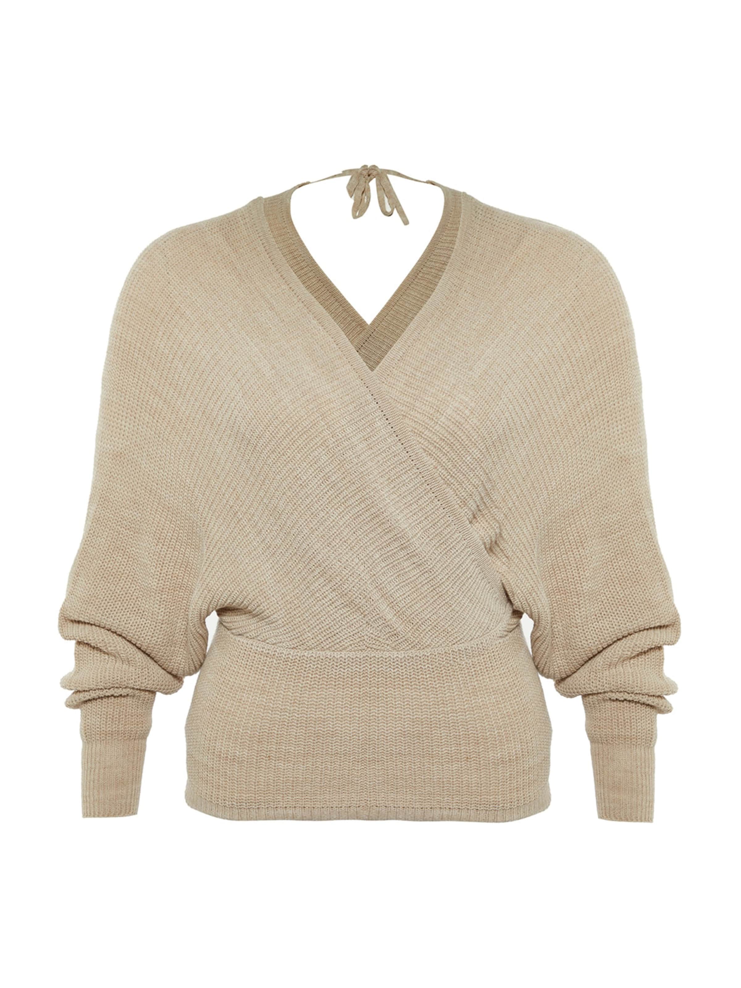 Trendyol Curve Πουλόβερ σε γκρι: μπροστά