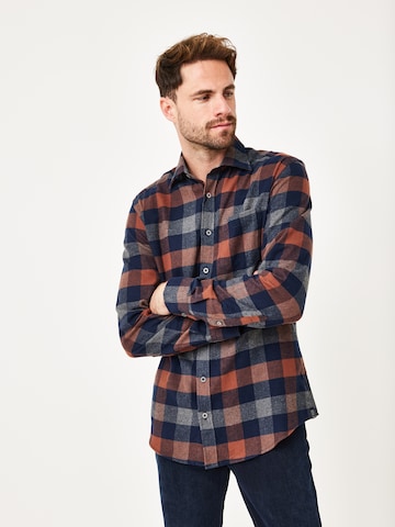 PADDOCKS Regular Fit Hemd in Braun: Vorderseite