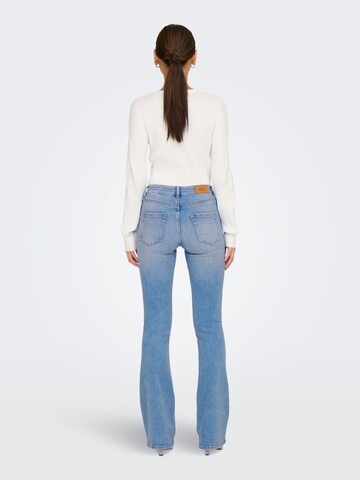 ONLY Bootcut Jeans 'Blush' in Blauw