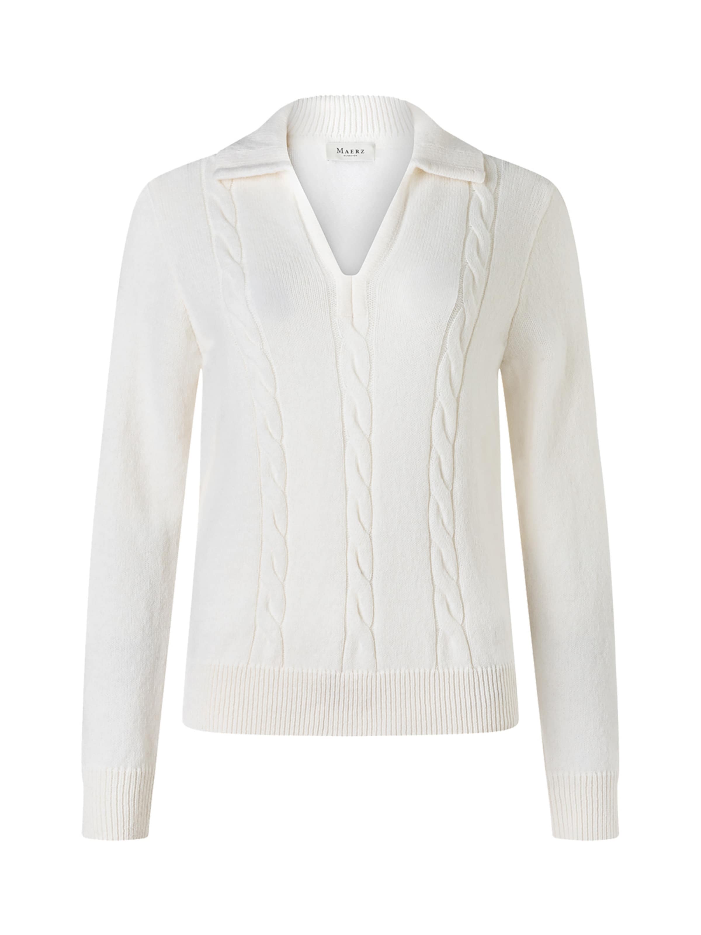 MAERZ Muenchen Sweater in White: front