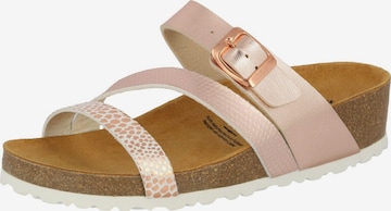 LICO Pantolette 'Natural Glitter' in Pink: Vorderseite