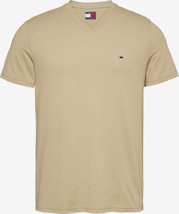 Tommy Jeans Tričko – béžová: přední strana