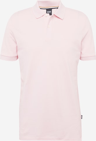 T-Shirt 'Pallas' BOSS Black en rose : devant